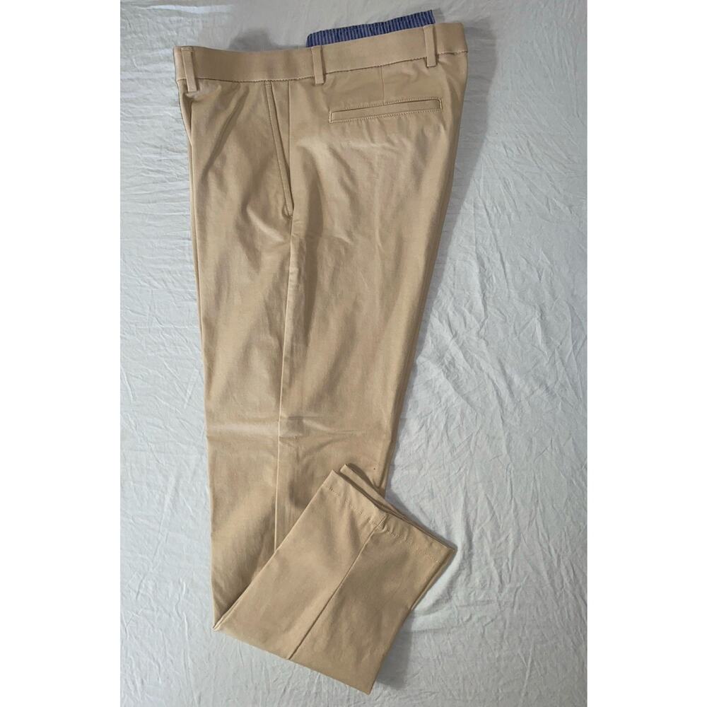Ralph Lauren Flex Waist Flat Front Washable Tech Dress Pants. Beige, Men's 33X30